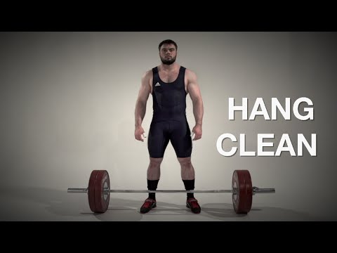 Hang CLEAN / weightlifting and crossfit
